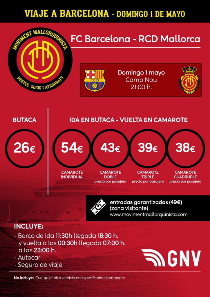 Viaja a Barcelona con el Moviment Mallorquinista