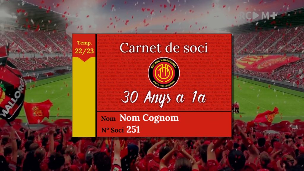 ¡Hazte socio del Moviment Mallorquinista!