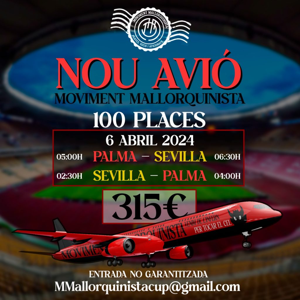 COMPLETO / Viaja a la final de Sevilla en avión con el Moviment